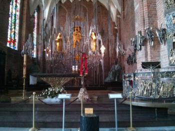 Altar der Brigittenkirche. An dieser Stelle wurde meine Mutter wohl getauft